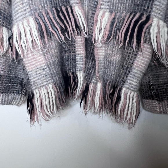 Ulla Johnson Elena Plaid Fringe Cardigan Wrap Mixte Women's Size S petite fall - Picture 10 of 10